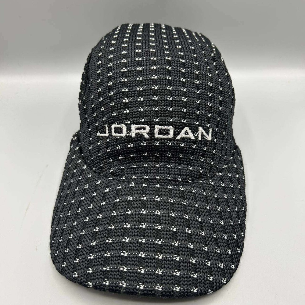 Air Jordan Hat Men L-XL Black Embroidered Jumpman Stretch Fitted Cap